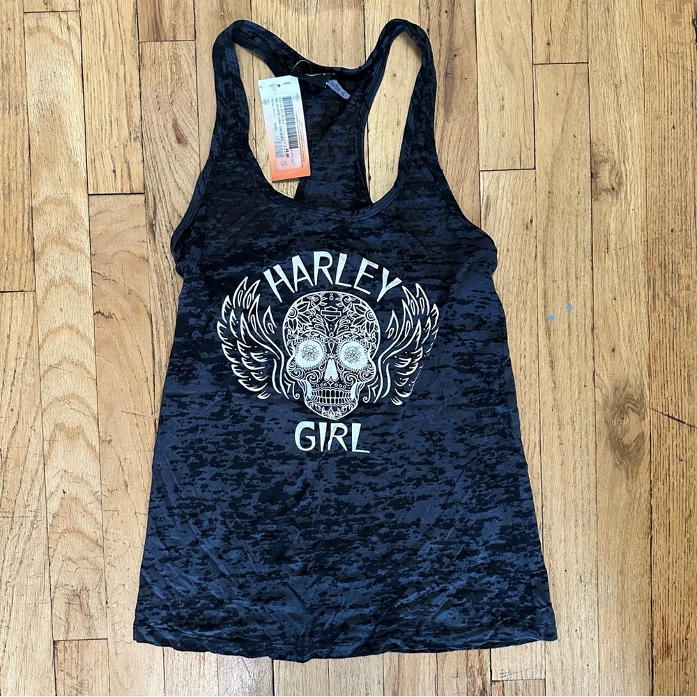 New And unworn Harley-Davidson Harley Girl Burnout Tanktop Size Large